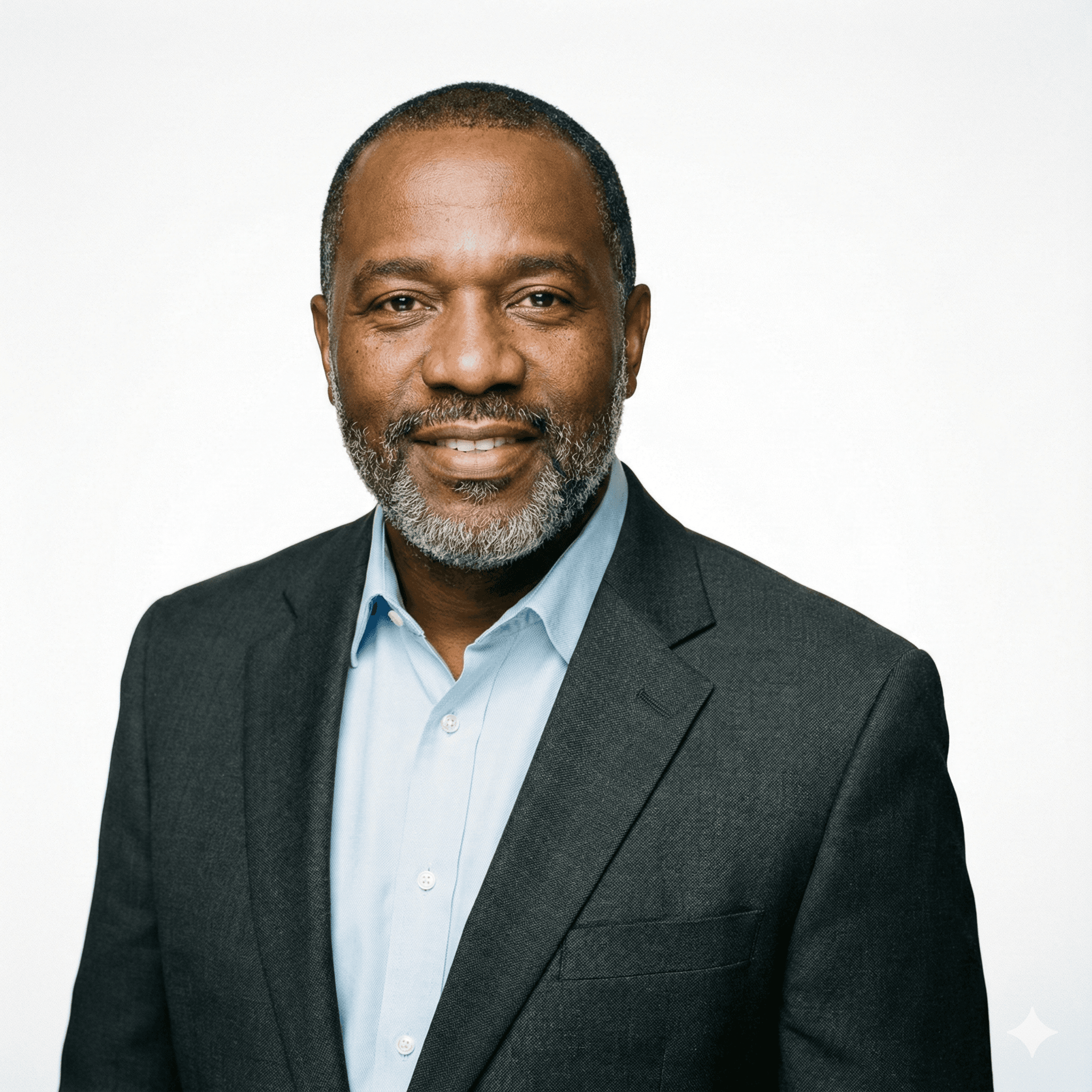 Private lender representative, Black male, 50s