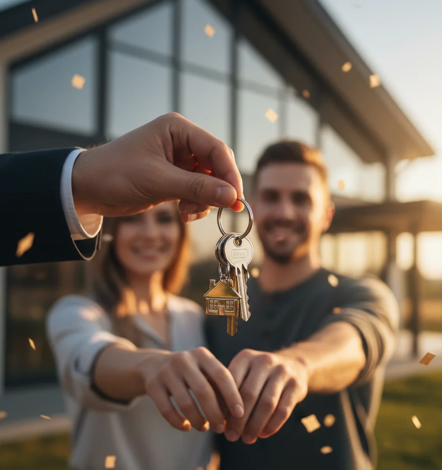 Receiving house keys